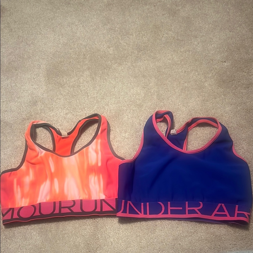 Under Armour Sports Bra Set - Orange and Blue